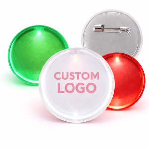 LED Flashing Pin Badge