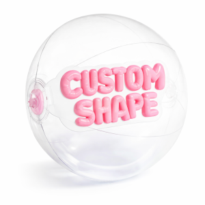 Clear Beach Ball with 3D Figurine
