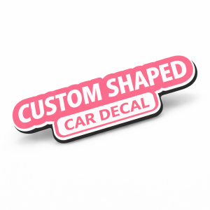 3" round car decal