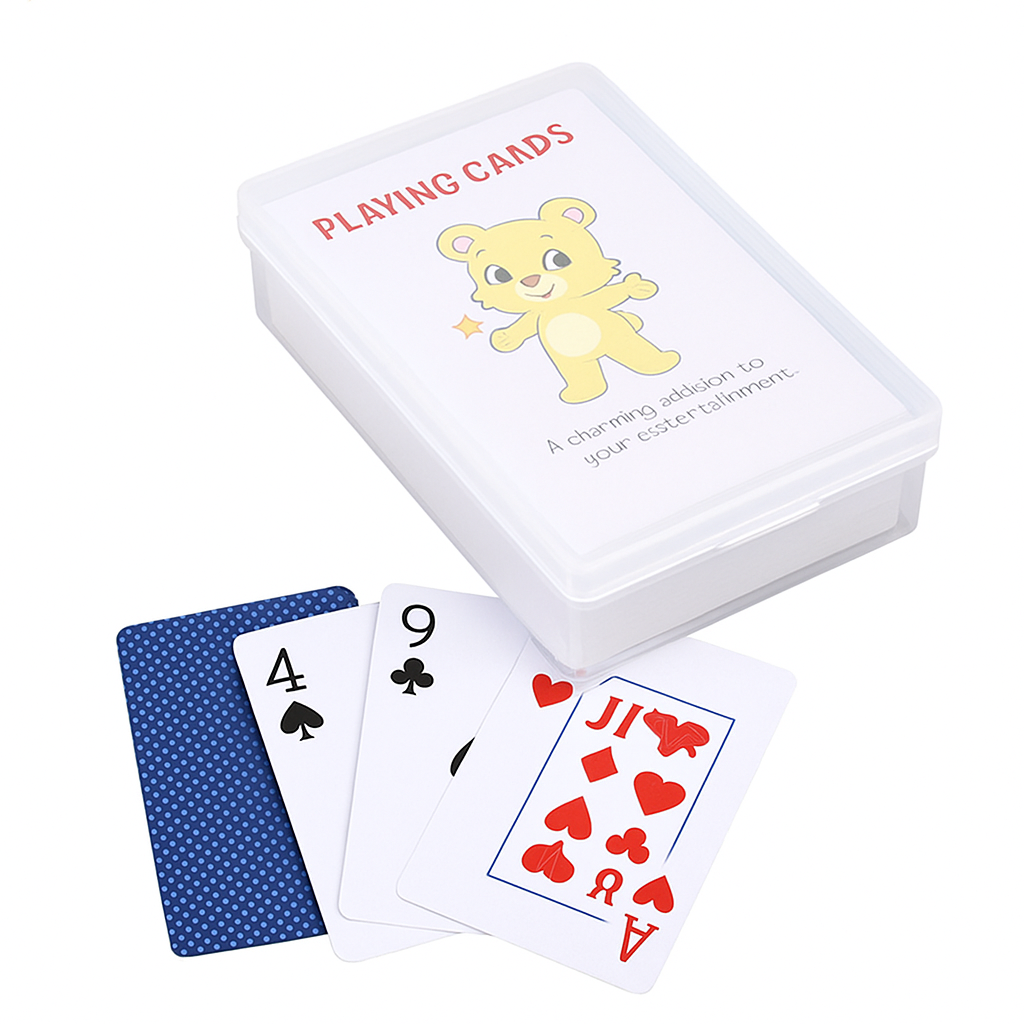 Poker Card Art Paper Plastic Box