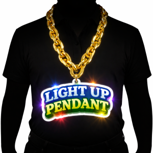 Light Up Pendant with Necklace